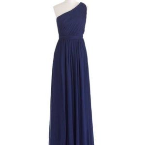 J Crew Chiffon Kylie Bridesmaids Dress - Blue
